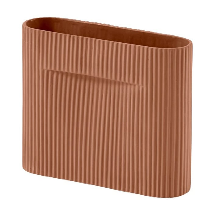 Ridge Vase 16,5cm - Terracotta - Muuto