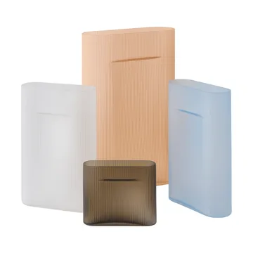Ridge Vase Milchglas 16,5 cm - Hellorange - Muuto
