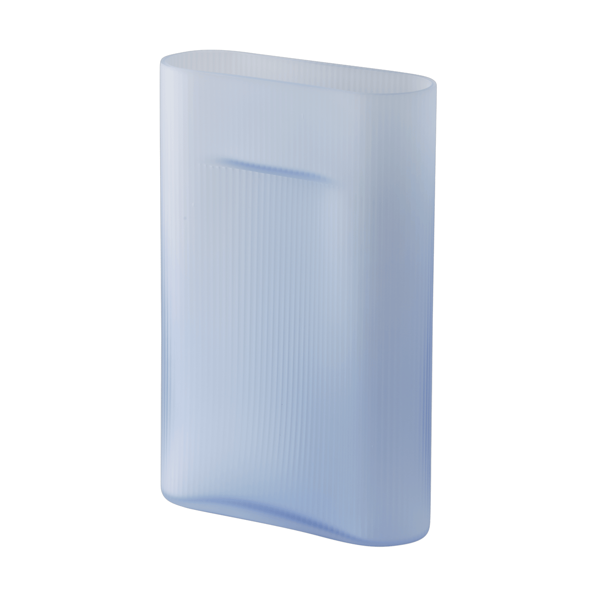 Muuto Ridge Vase Milchglas 35 cm Light blue