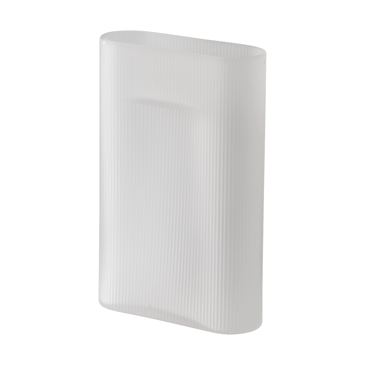 Muuto Ridge Vase Milchglas 35 cm White