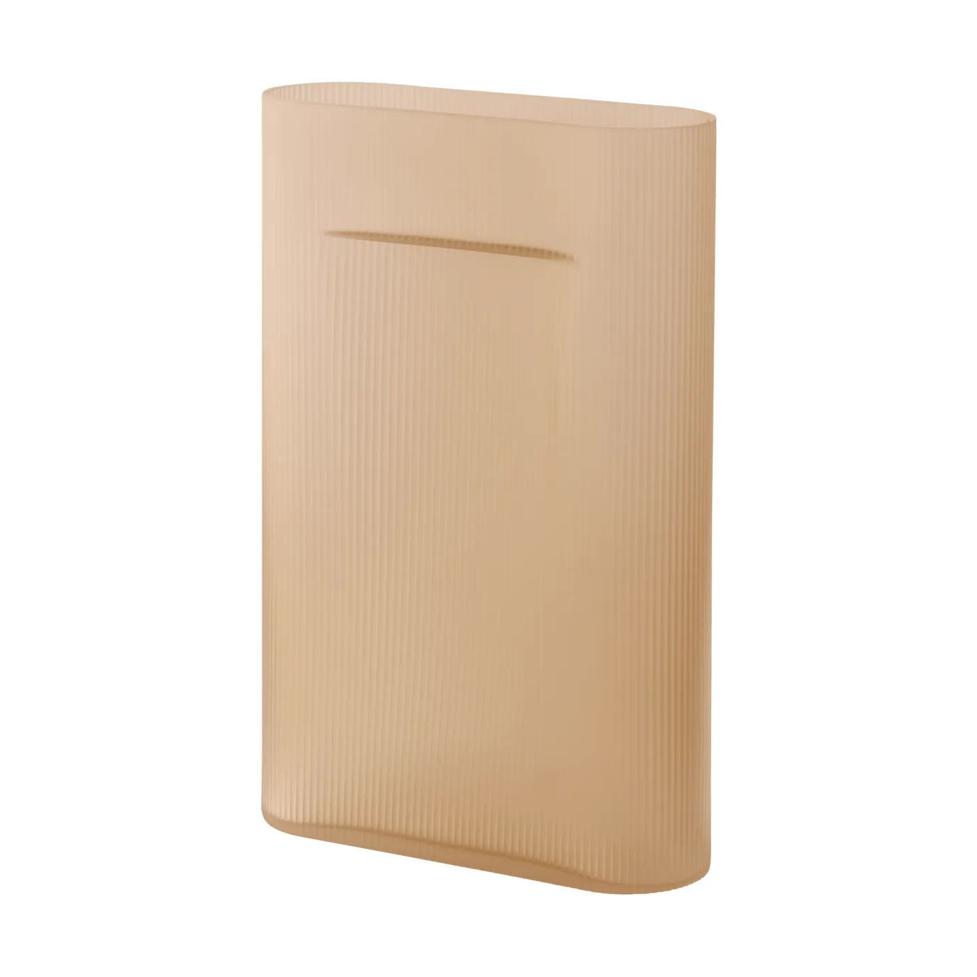 Ridge Vase Milchglas 48,5 cm, Hellorange Muuto