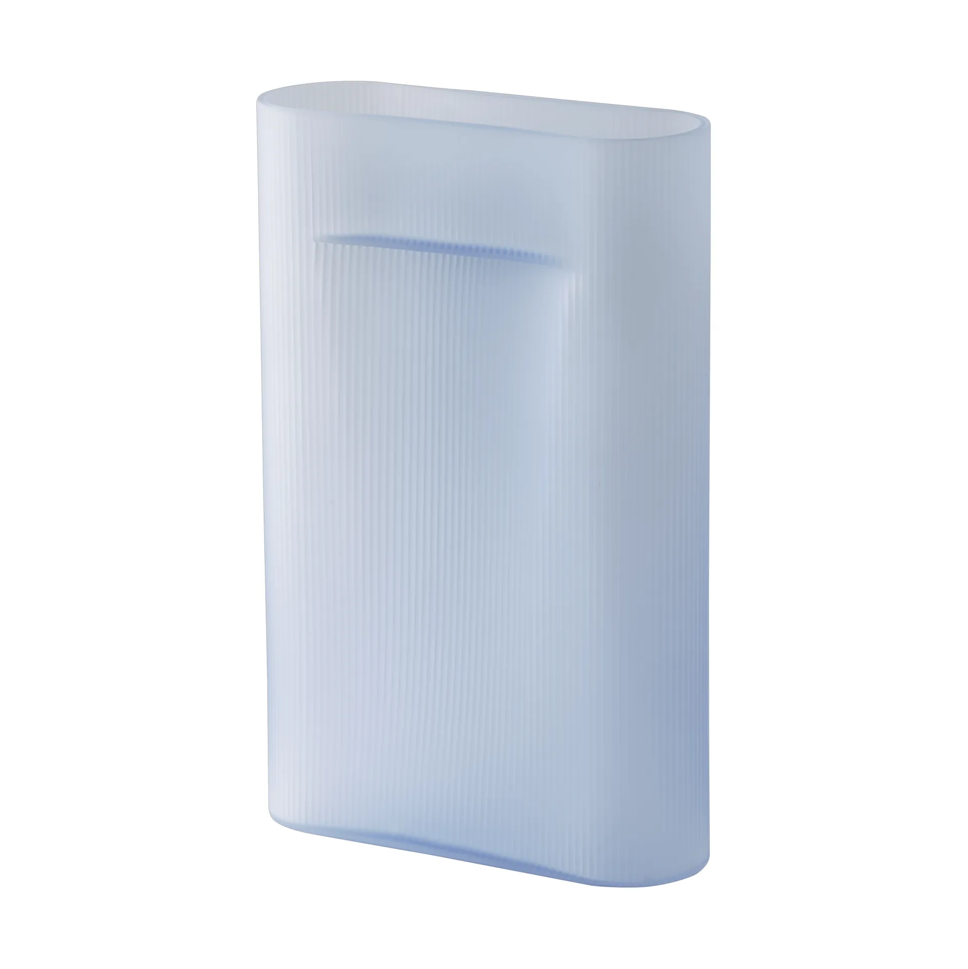 Ridge Vase Milchglas 48,5 cm, Light blue Muuto