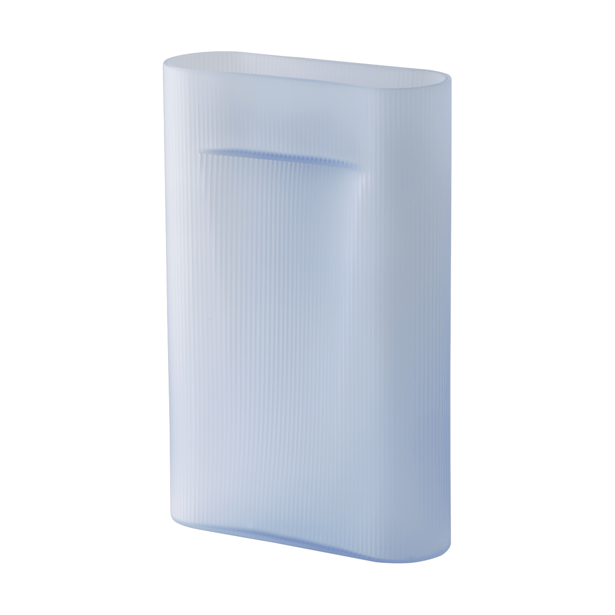 Muuto Ridge Vase Milchglas 48,5 cm Light blue
