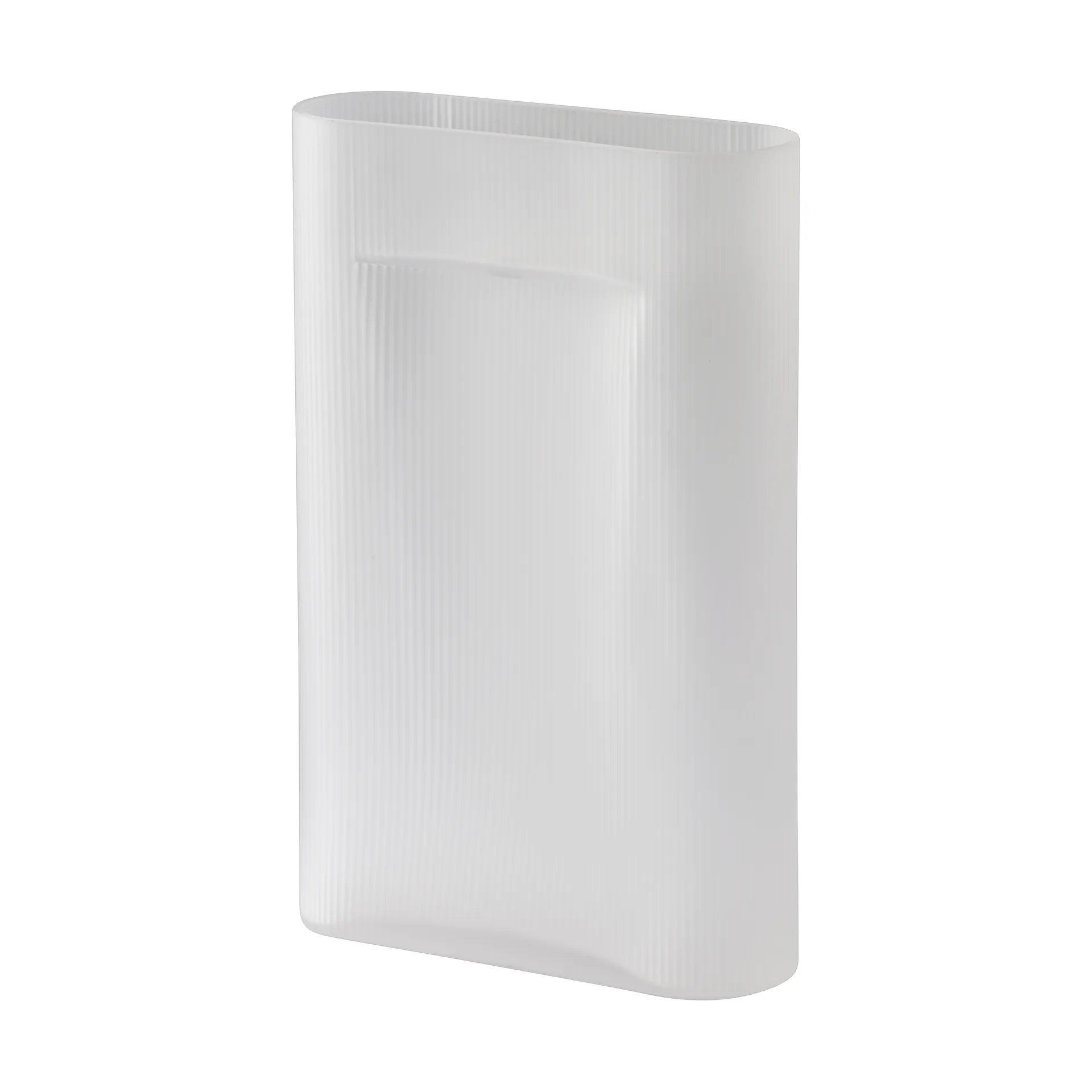 Ridge Vase Milchglas 48,5 cm, White Muuto