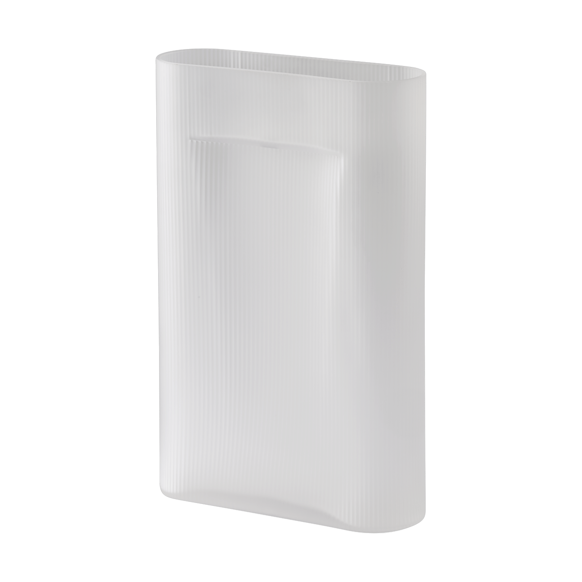 Muuto Ridge Vase Milchglas 48,5 cm White