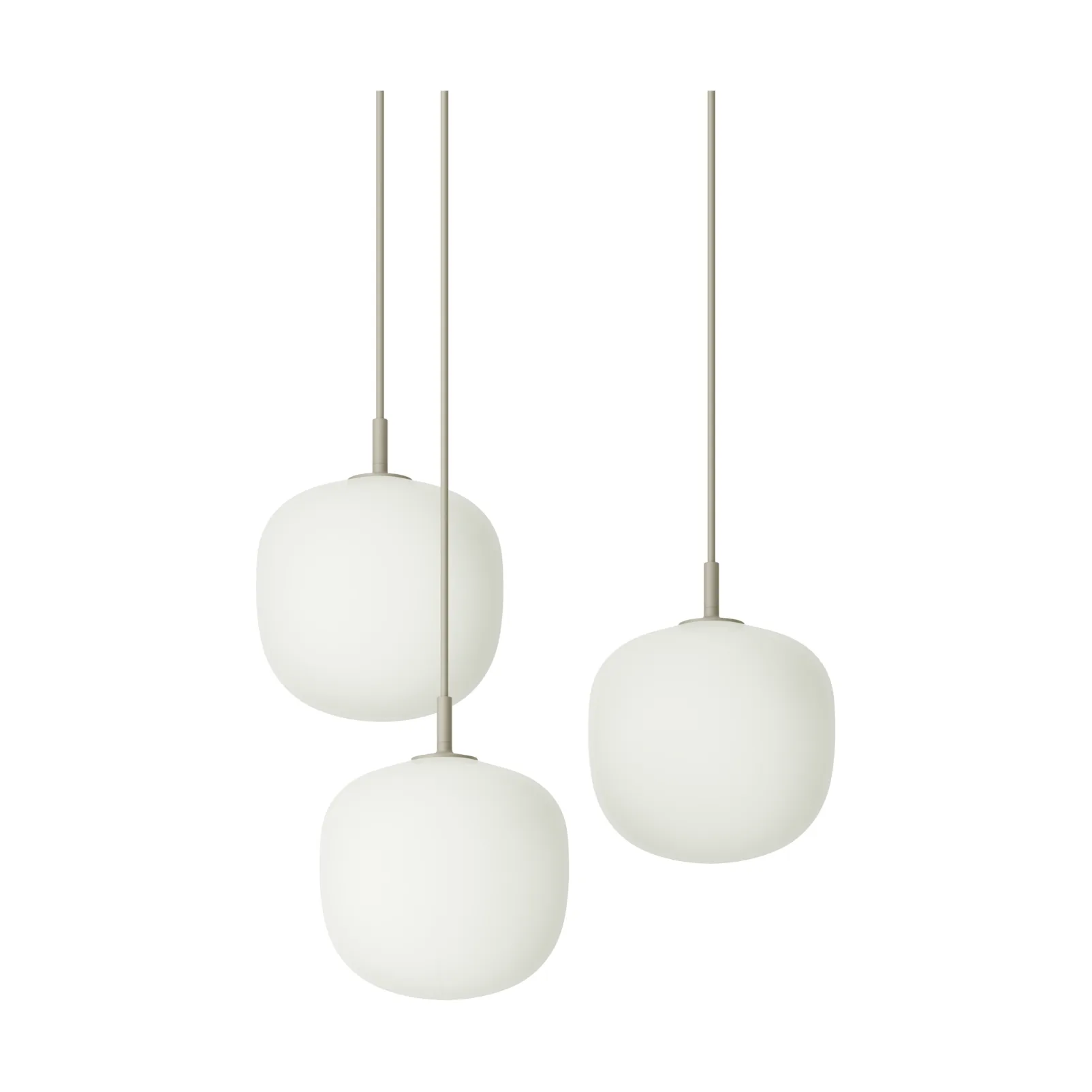 Rime Pendant Cluster 3 Pendel, Grau, Ø18 cm Muuto