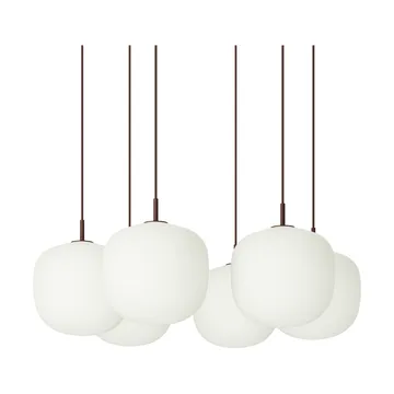 Rime Pendant Cluster 6 Pendel - Dunkelrot, Ø25 cm - Muuto