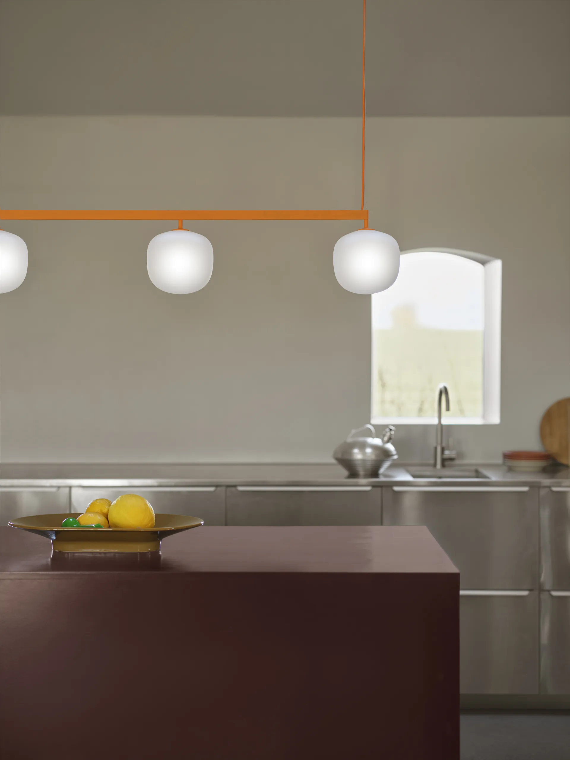 Rime Rail Lamp Pendelleuchte, Orange Muuto