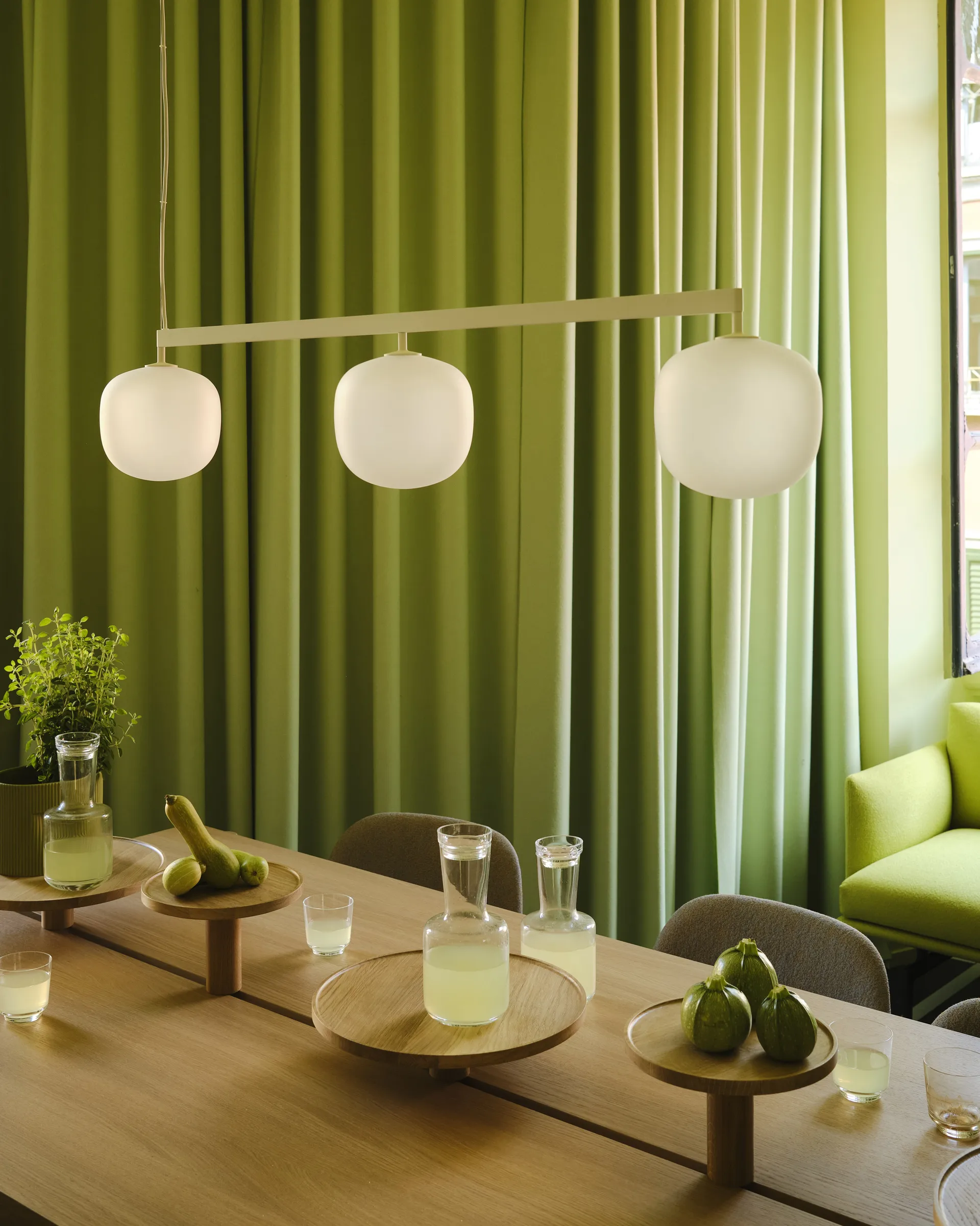Rime Rail Lamp Pendelleuchte, White Muuto