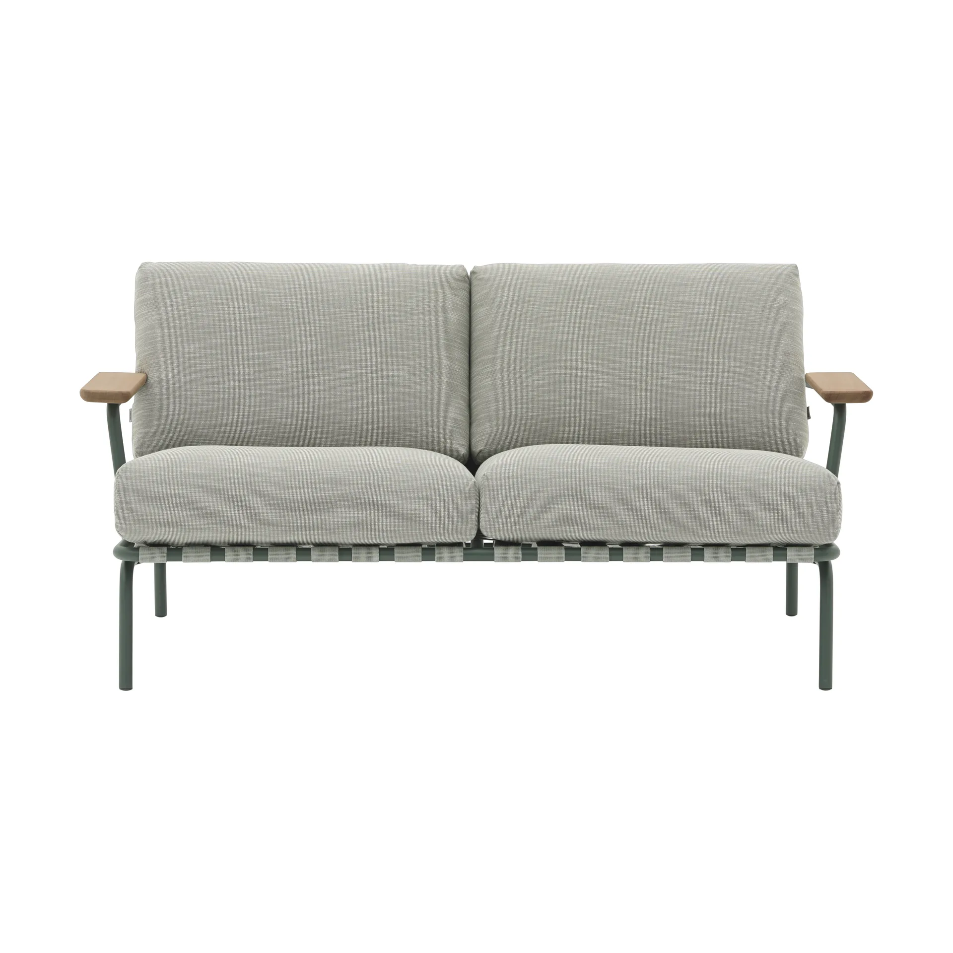 Settle 2-Sitzer Sofa, Ribbed Weave 2 Dark green Muuto