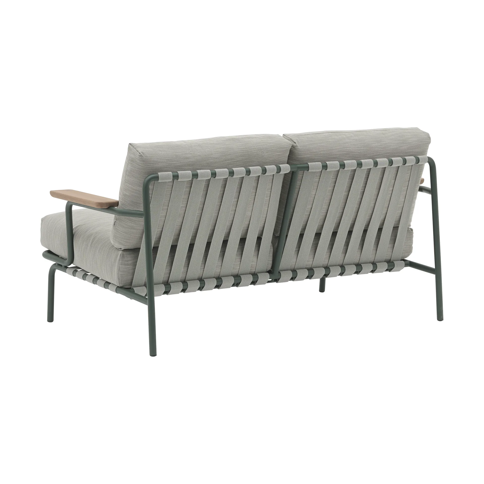 Settle 2-Sitzer Sofa, Ribbed Weave 2 Dark green Muuto