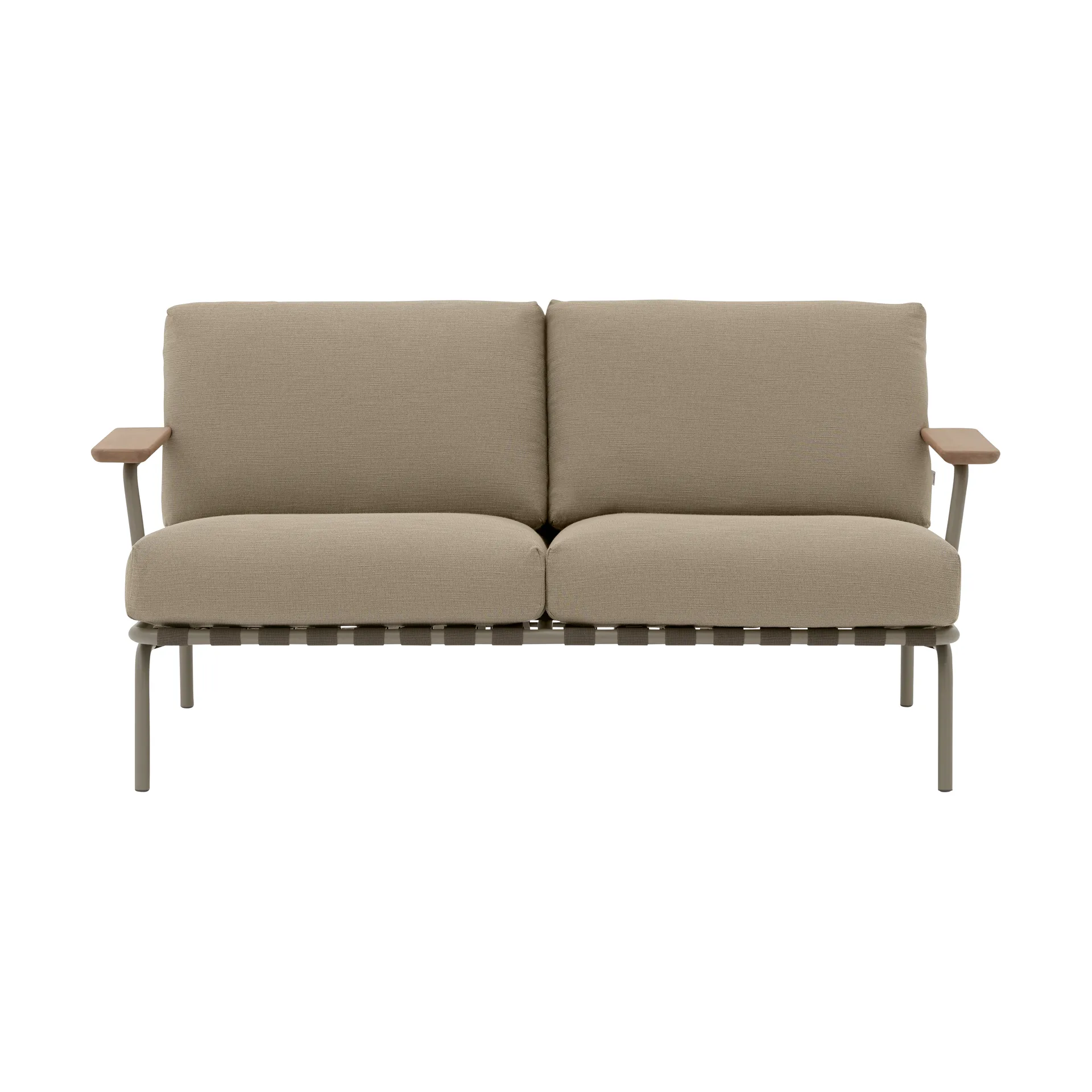 Settle 2-Sitzer Sofa, Ribbed Weave 5 Taupe Muuto