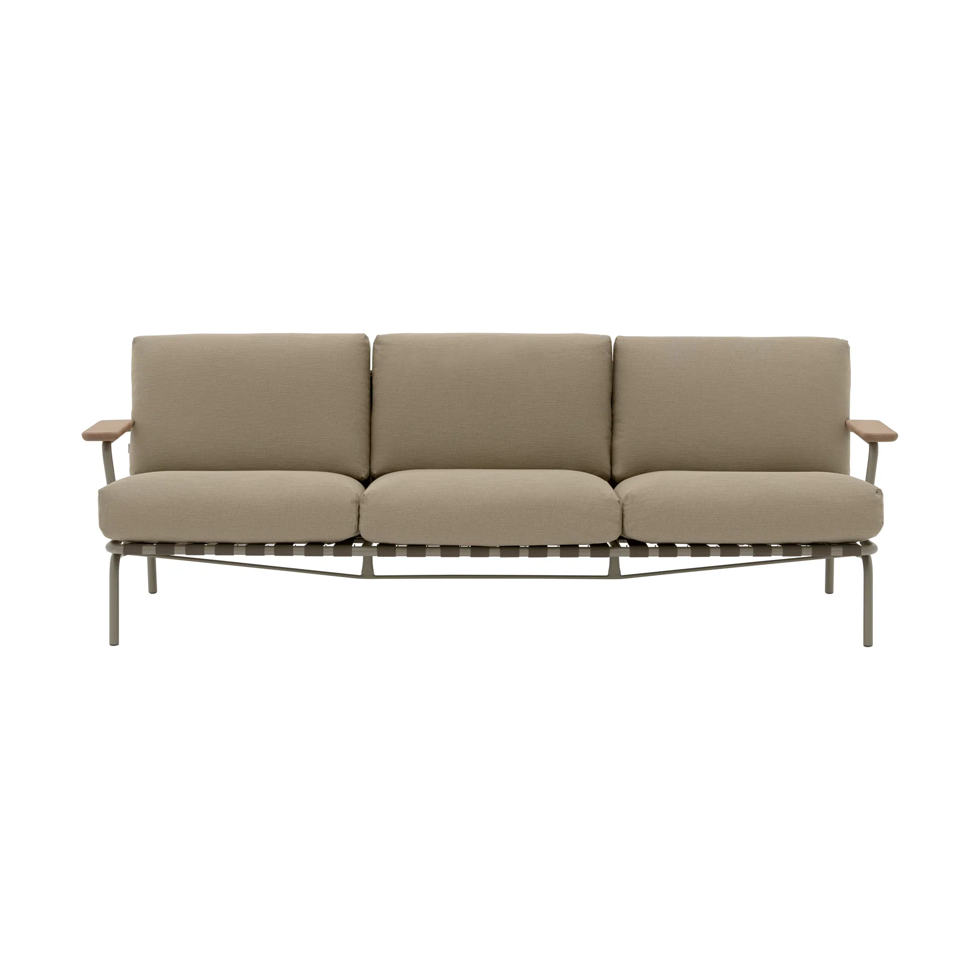 Settle 3-Sitzer Sofa, Ribbed Weave 5 Taupe Muuto