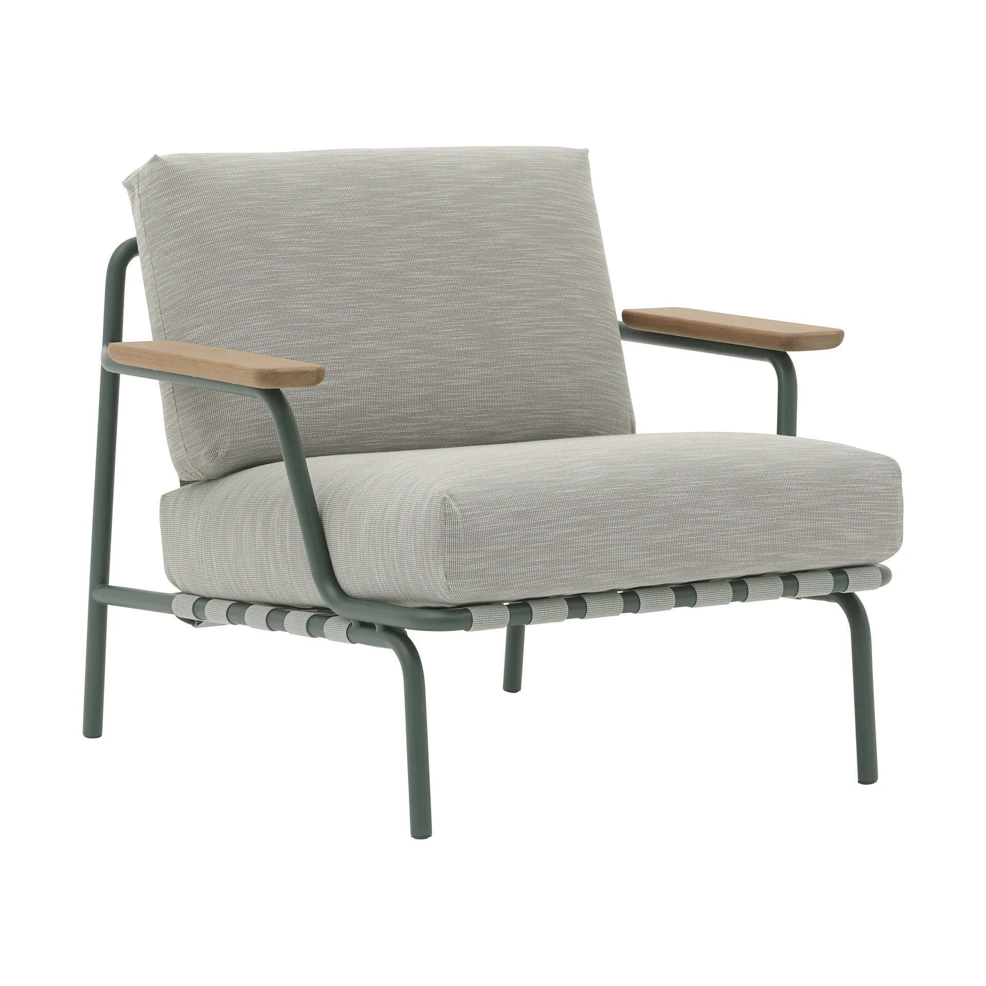 Settle Lounge Chair Loungesessel, Ribbed Weave 2 Dark green Muuto