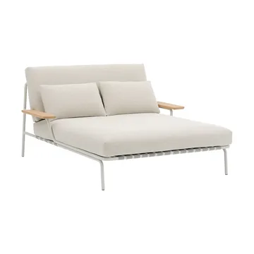 Settle Loungeliege - Laze 1-grey, mit Armlehnen - Muuto