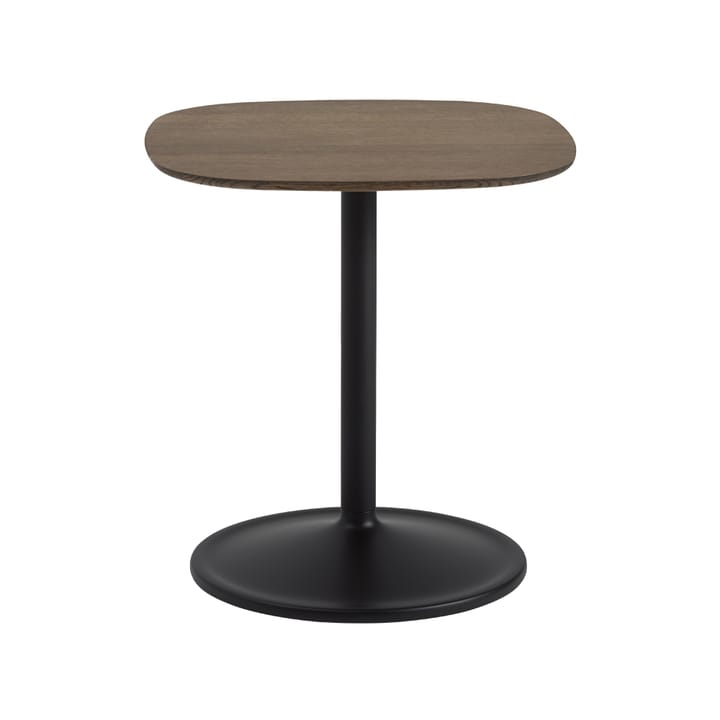 Soft 45 x 45cm Beistelltisch - Smoked oak-Black H: 48cm - Muuto