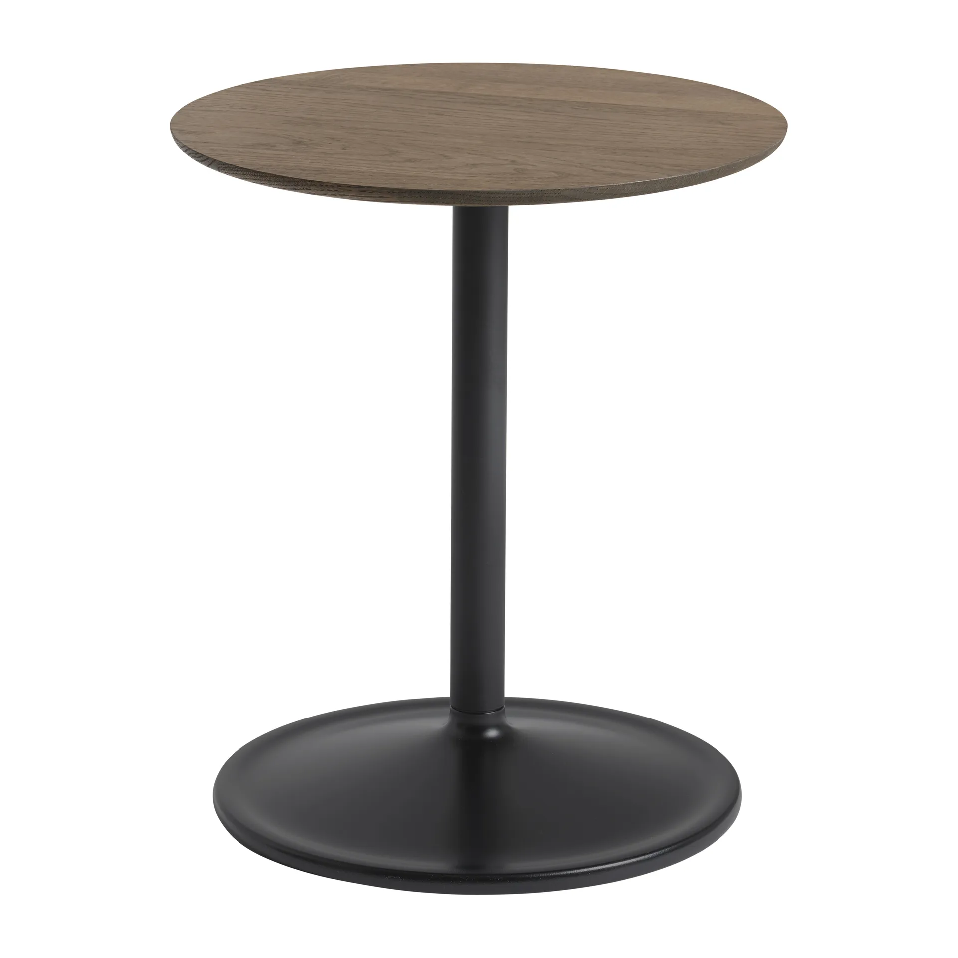 Soft Beistelltisch 48cm, Solid smoked oak-black Muuto