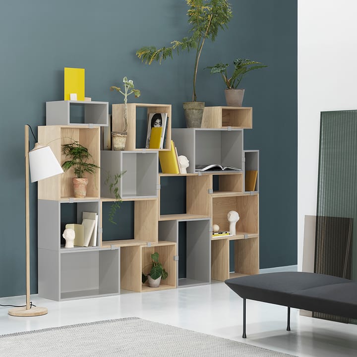 Stacked 2.0 Regalsystem offen, large, Eiche Muuto