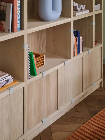 Stacked 2.0 Regalsystem offen, small - Eiche - Muuto