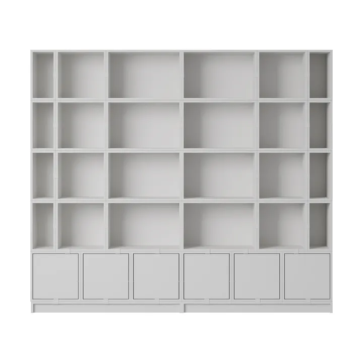 Stacked Aufbewahrungssystem Bookcase Configuration 1 - Grey - Muuto