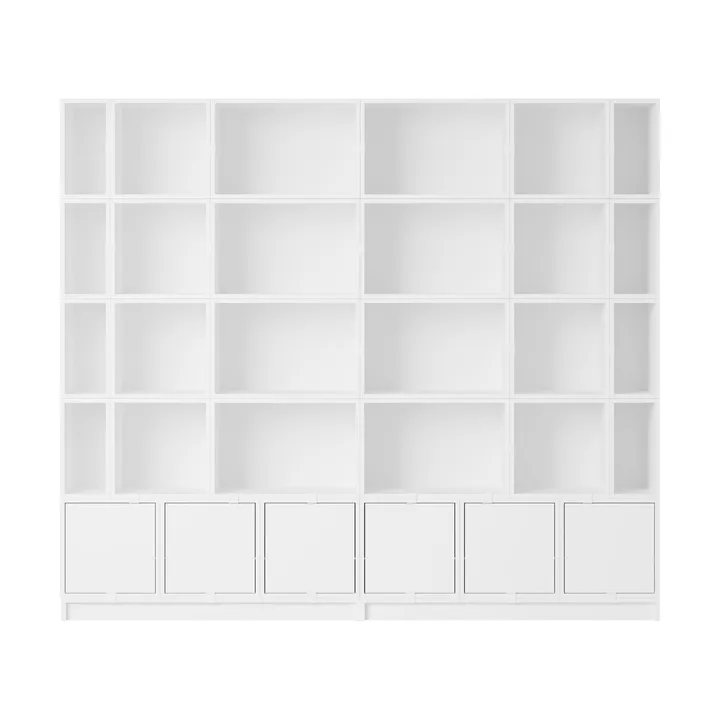 Stacked Aufbewahrungssystem Bookcase Configuration 1 - White - Muuto