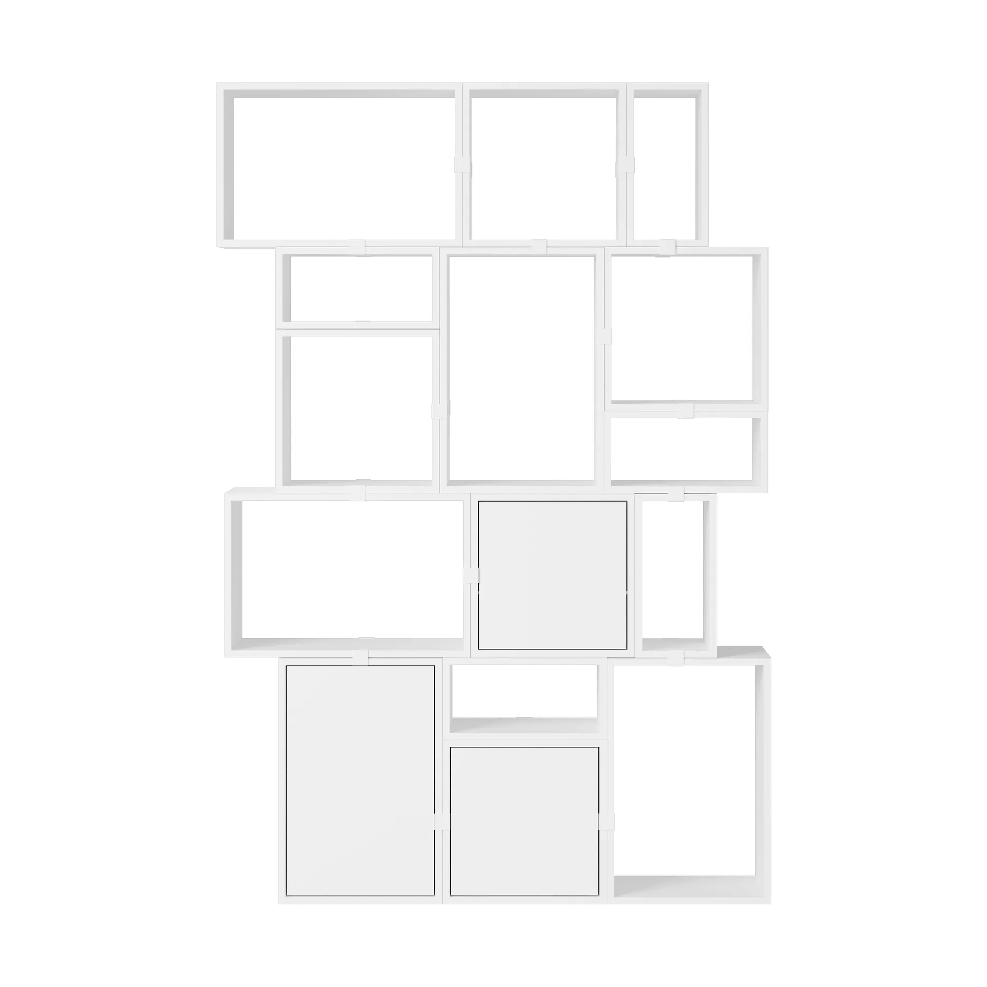 Stacked Aufbewahrungssystem Bücherregal Konfiguration 2, White Muuto