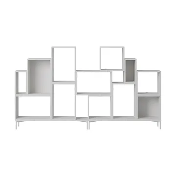 Stacked Aufbewahrungssystem Bücherregal Konfiguration 3 - Grey - Muuto