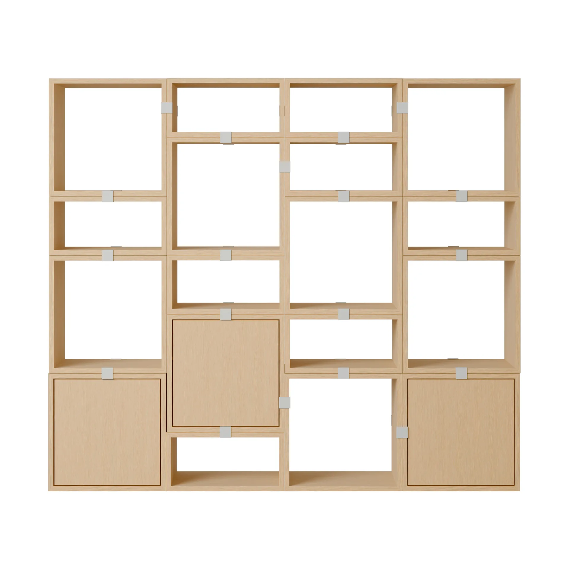 Stacked Aufbewahrungssystem Bücherregal Konfiguration 4, Eiche Muuto
