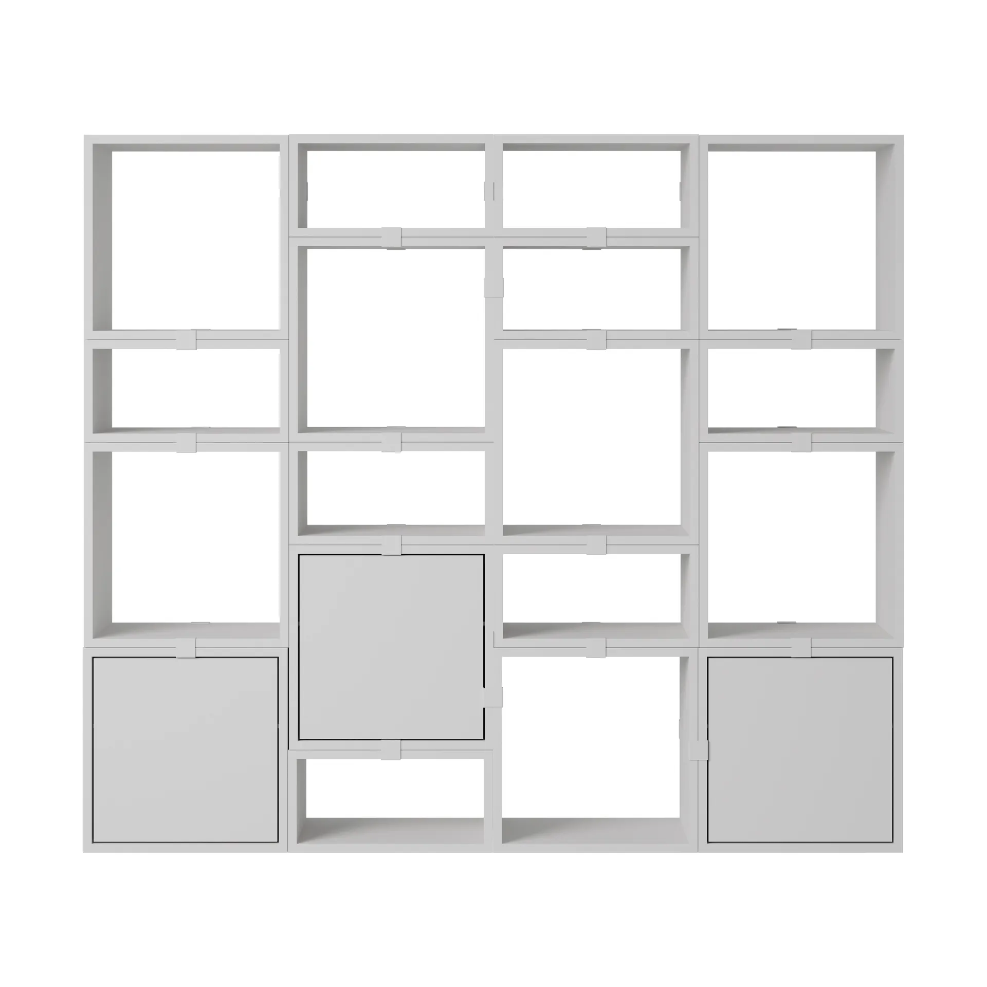 Stacked Aufbewahrungssystem Bücherregal Konfiguration 4, Grey Muuto