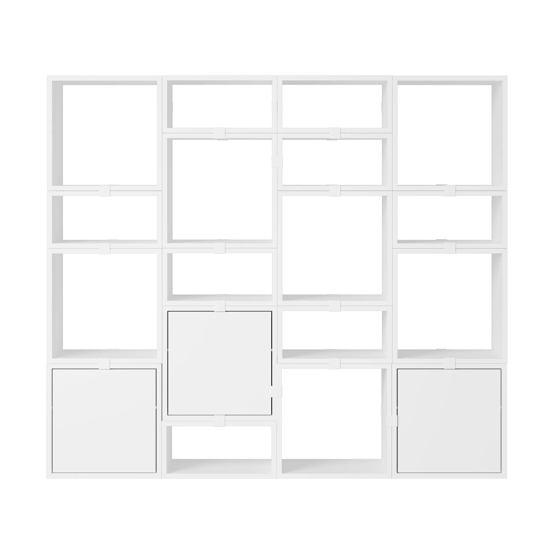 Stacked Aufbewahrungssystem Bücherregal Konfiguration 4, White Muuto