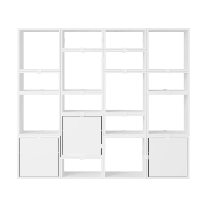 Stacked Aufbewahrungssystem Bücherregal Konfiguration 4 - White - Muuto