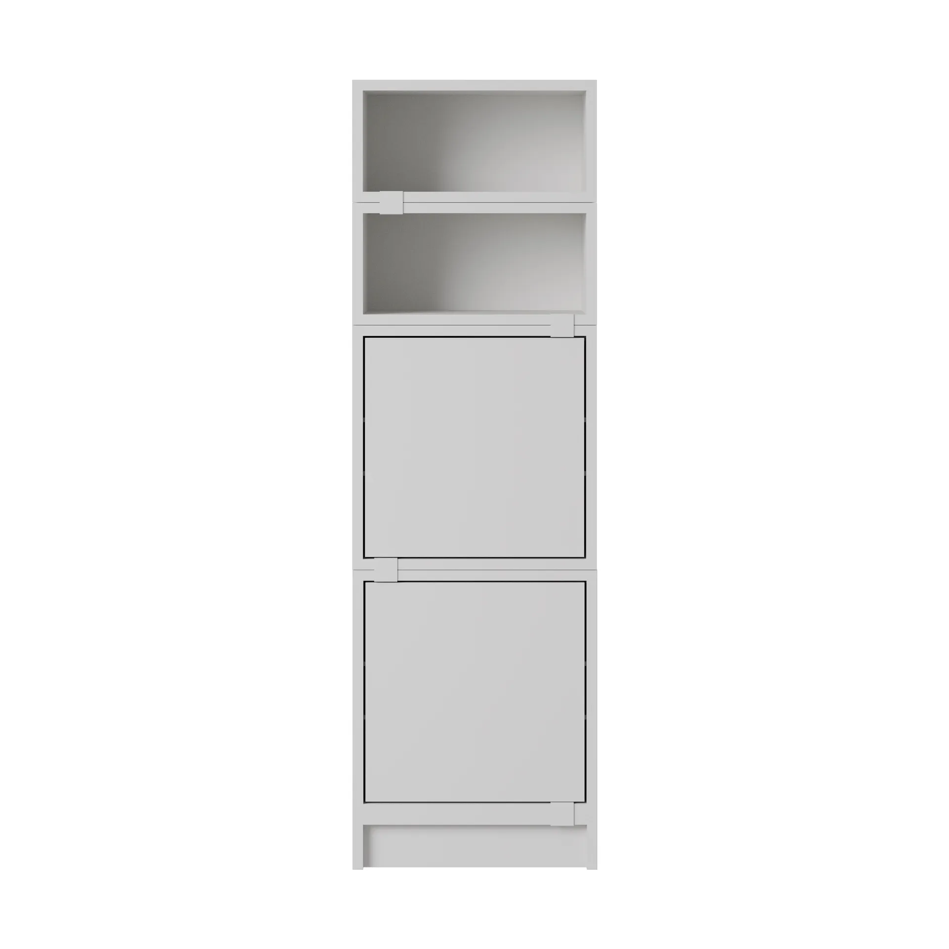 Stacked Aufbewahrungssystem Büro Konfiguration 4, Grey Muuto