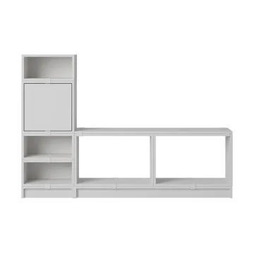 Stacked Aufbewahrungssystem Flur Konfiguration 1 - Grey - Muuto