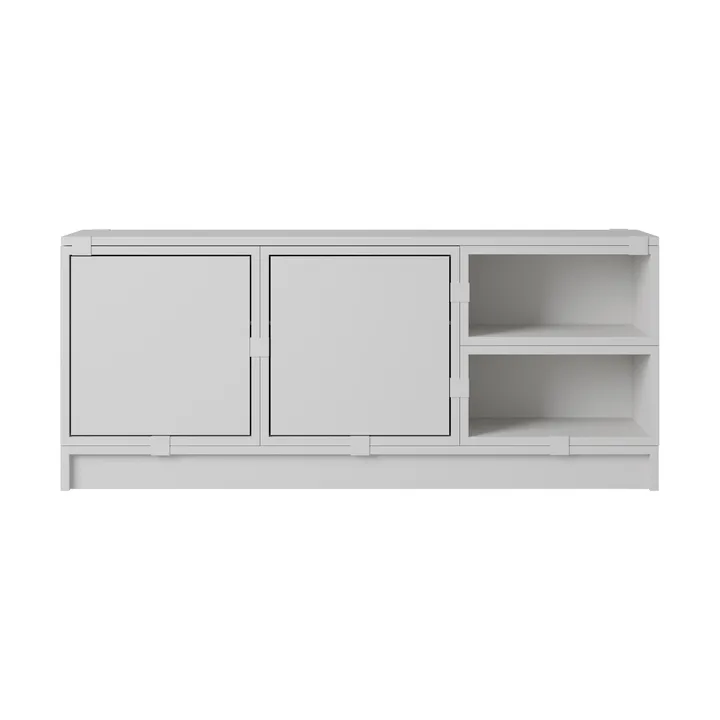 Stacked Aufbewahrungssystem Flur Konfiguration 2 - Grey - Muuto