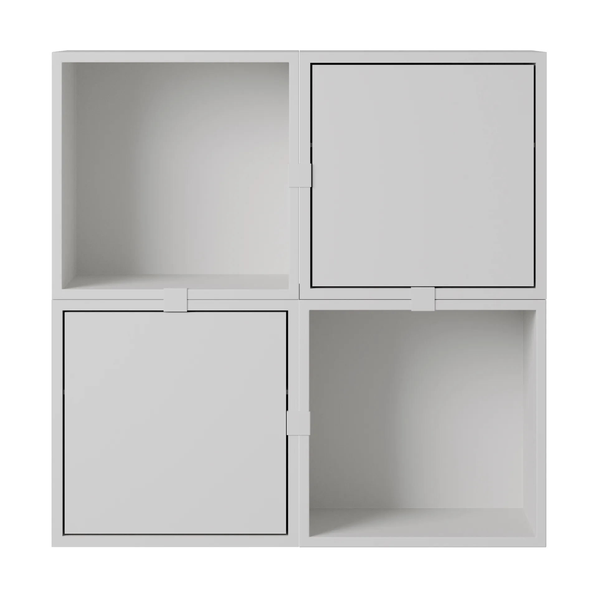 Stacked Aufbewahrungssystem Flur Konfiguration 4, Grey Muuto
