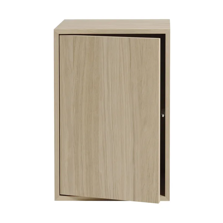 Stacked Aufbewahrungssystem mit Tür Large - Eiche - Muuto