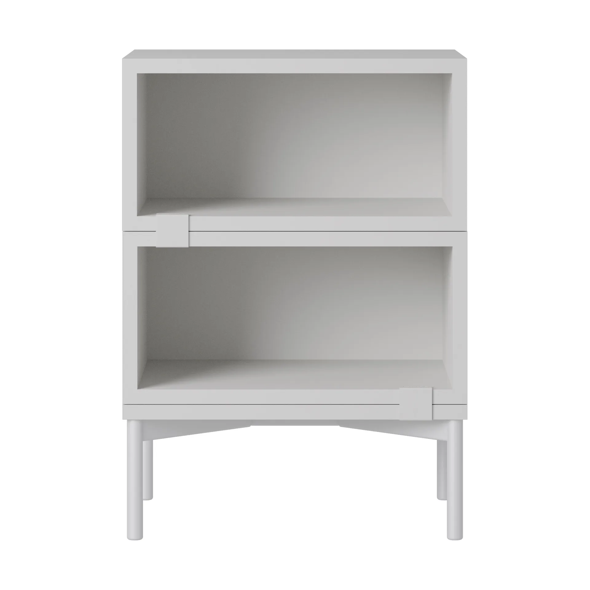 Stacked Aufbewahrungssystem Nachttisch Konfiguration 1, Grey Muuto