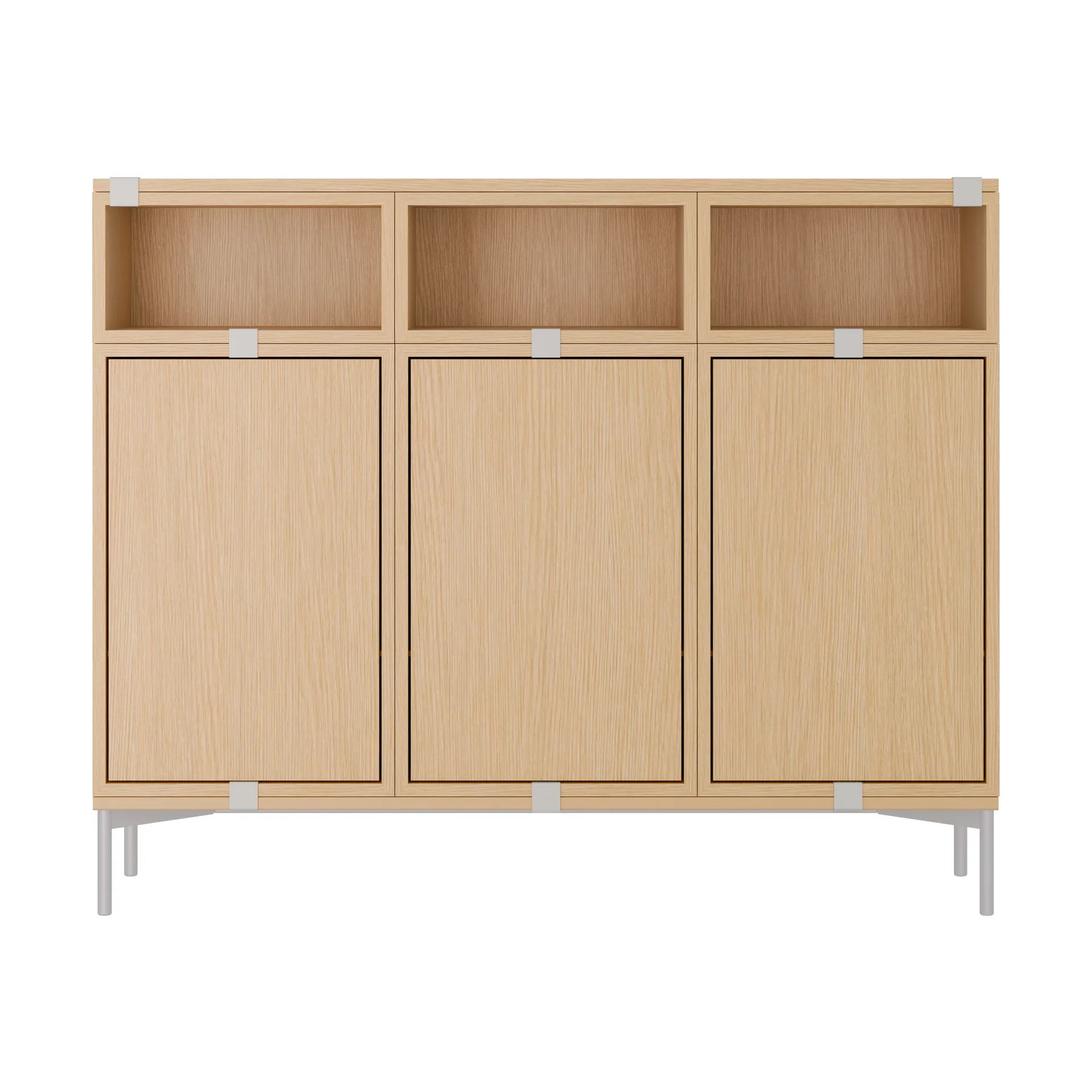 Stacked Aufbewahrungssystem Sideboard Configuration 3, Oak Muuto
