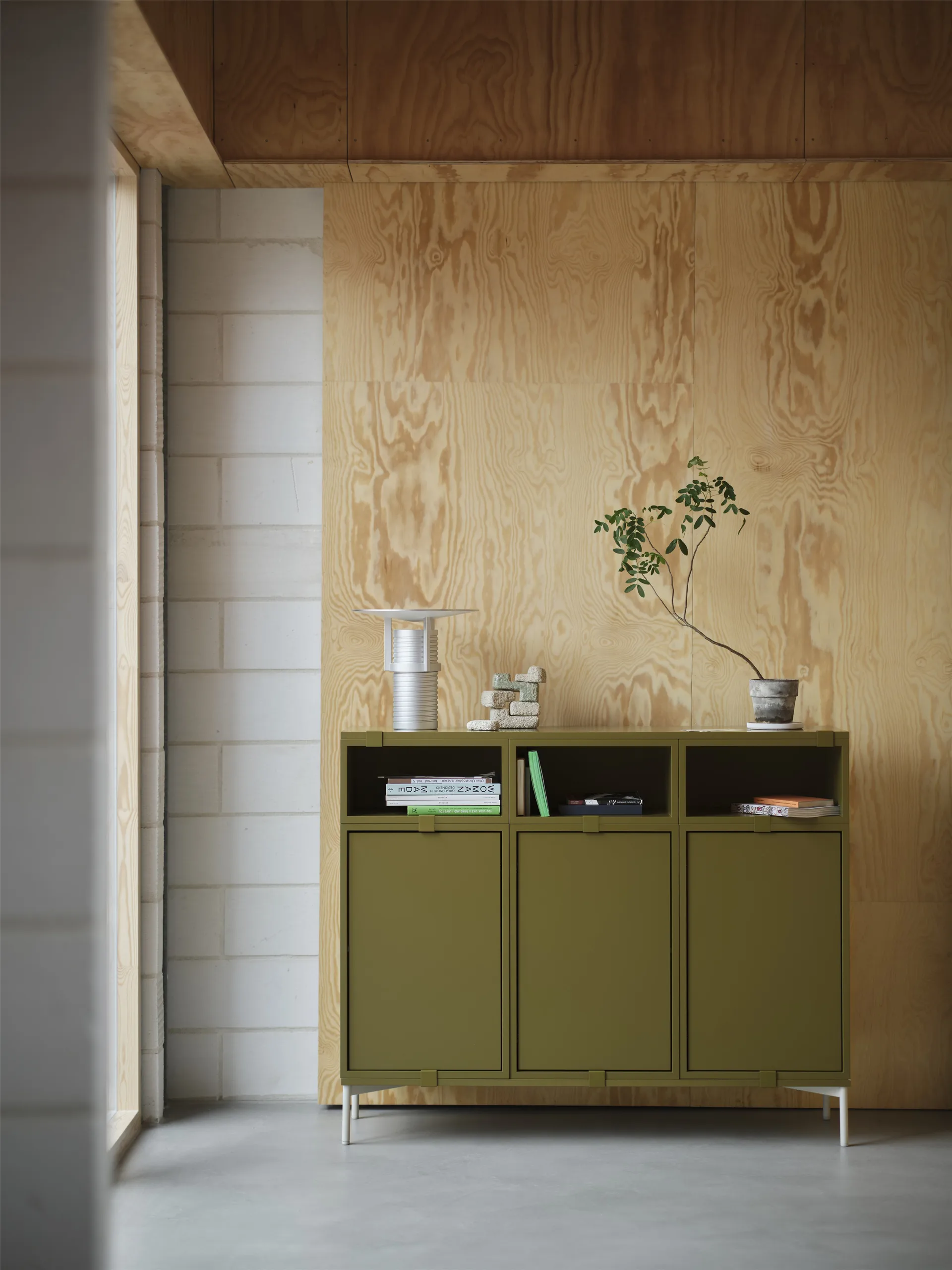 Stacked Aufbewahrungssystem Sideboard Configuration 3, Oak Muuto