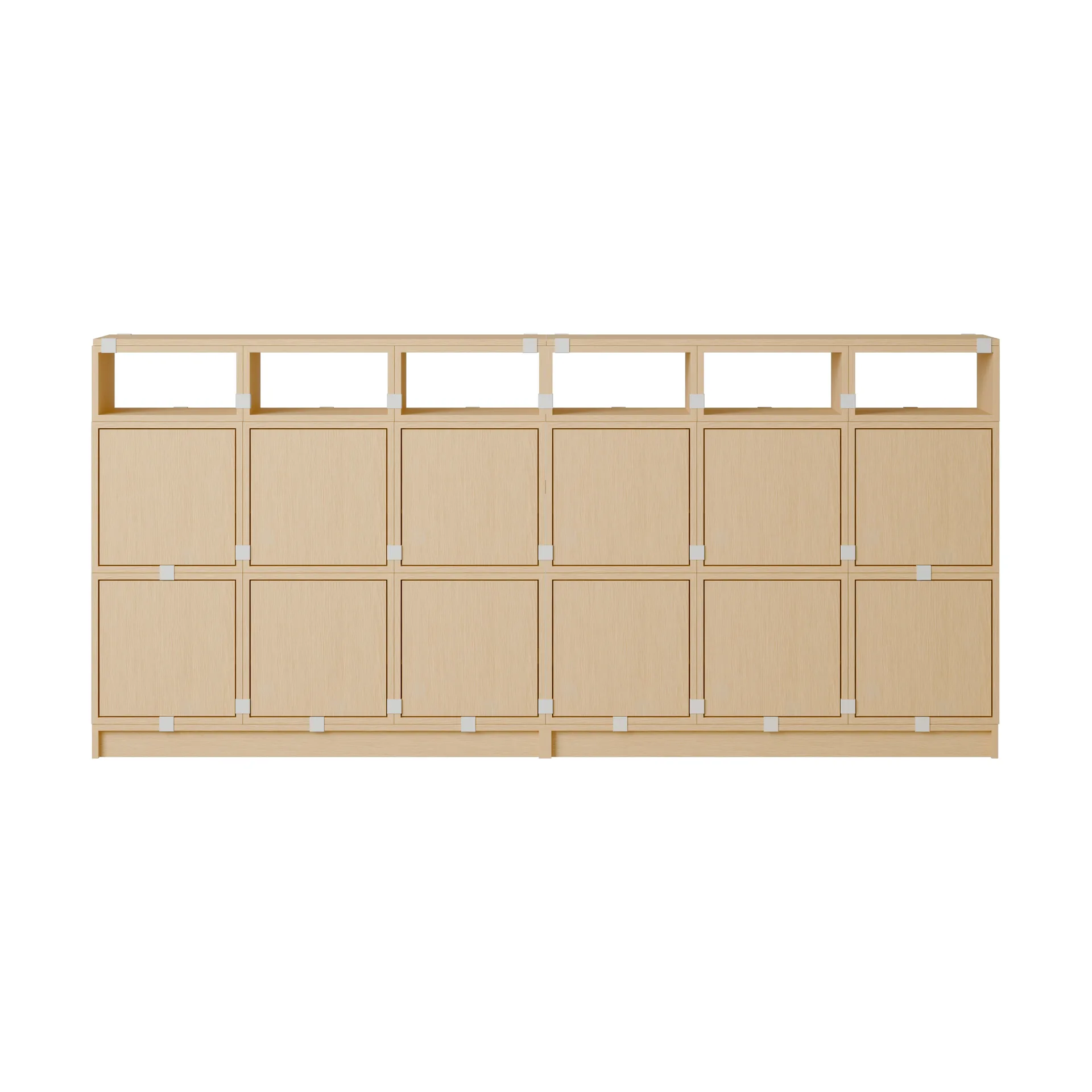 Stacked Aufbewahrungssystem Sideboard Konfiguration 1, Eiche Muuto
