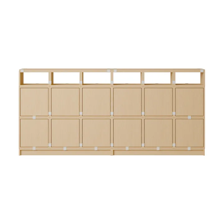 Stacked Aufbewahrungssystem Sideboard Konfiguration 1 - Eiche - Muuto