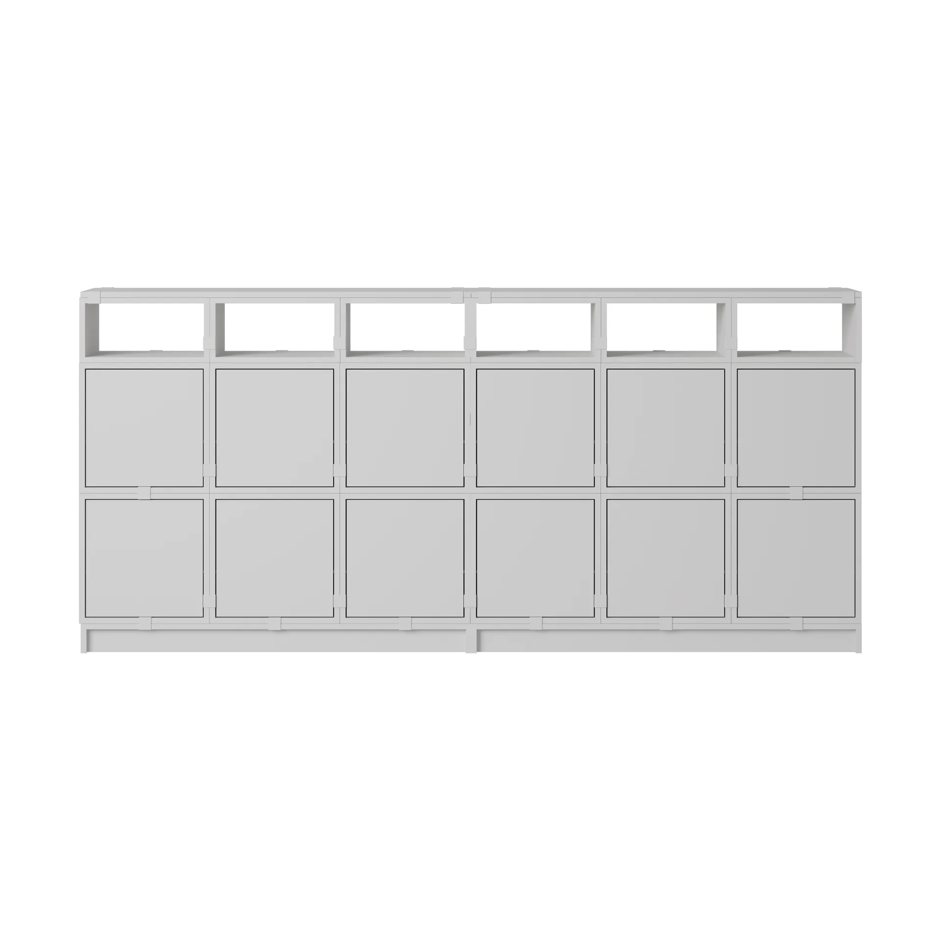 Stacked Aufbewahrungssystem Sideboard Konfiguration 1, Grey Muuto