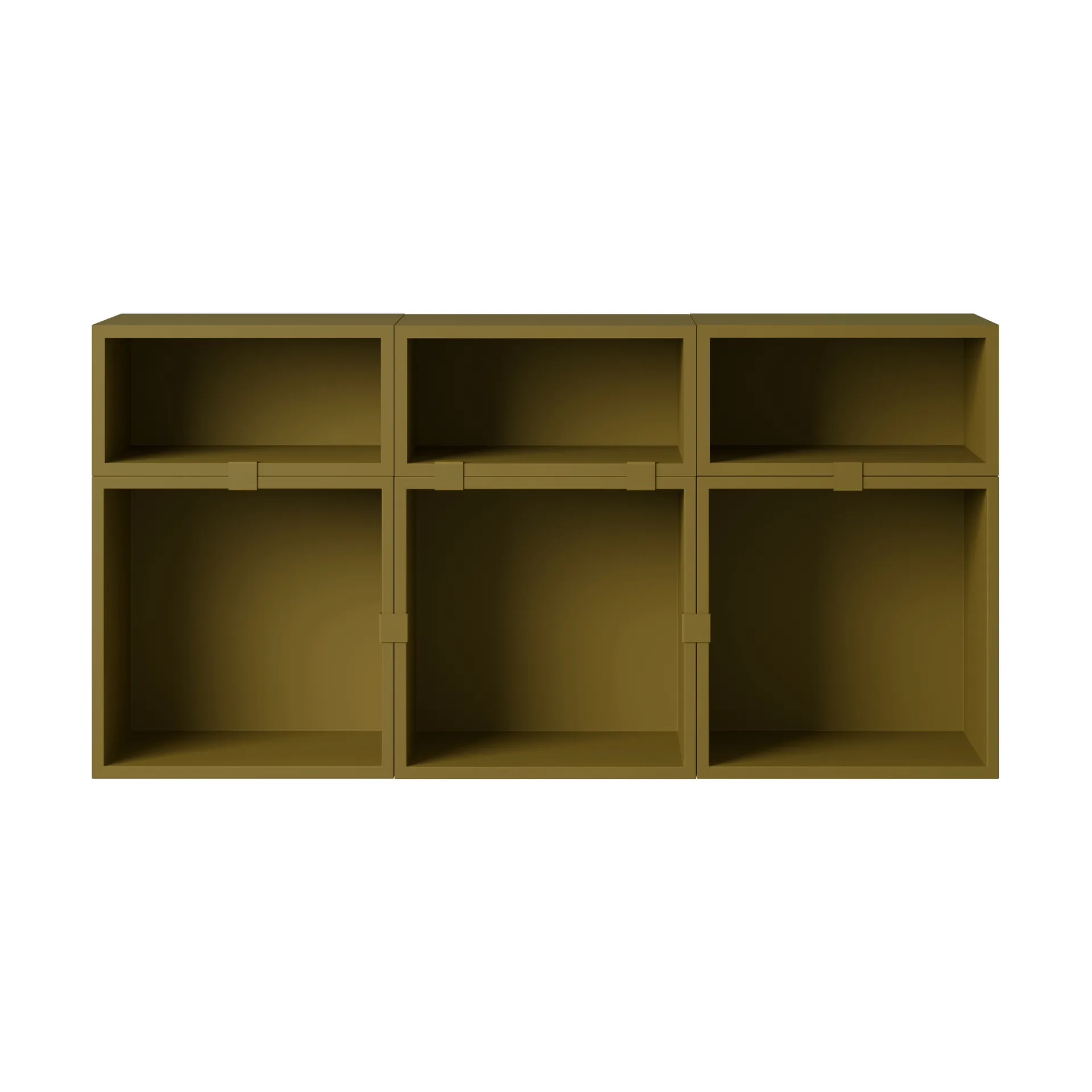 Stacked Aufbewahrungssystem Sideboard Konfiguration 5, Brown green Muuto