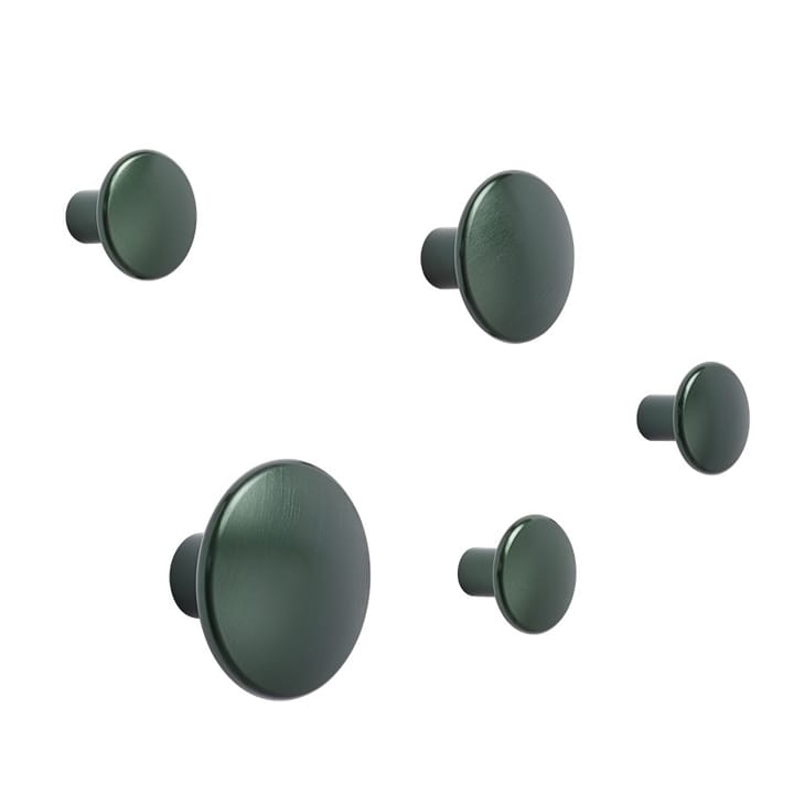 The Dots Kleiderhaken metall 2,7cm - Dark green - Muuto