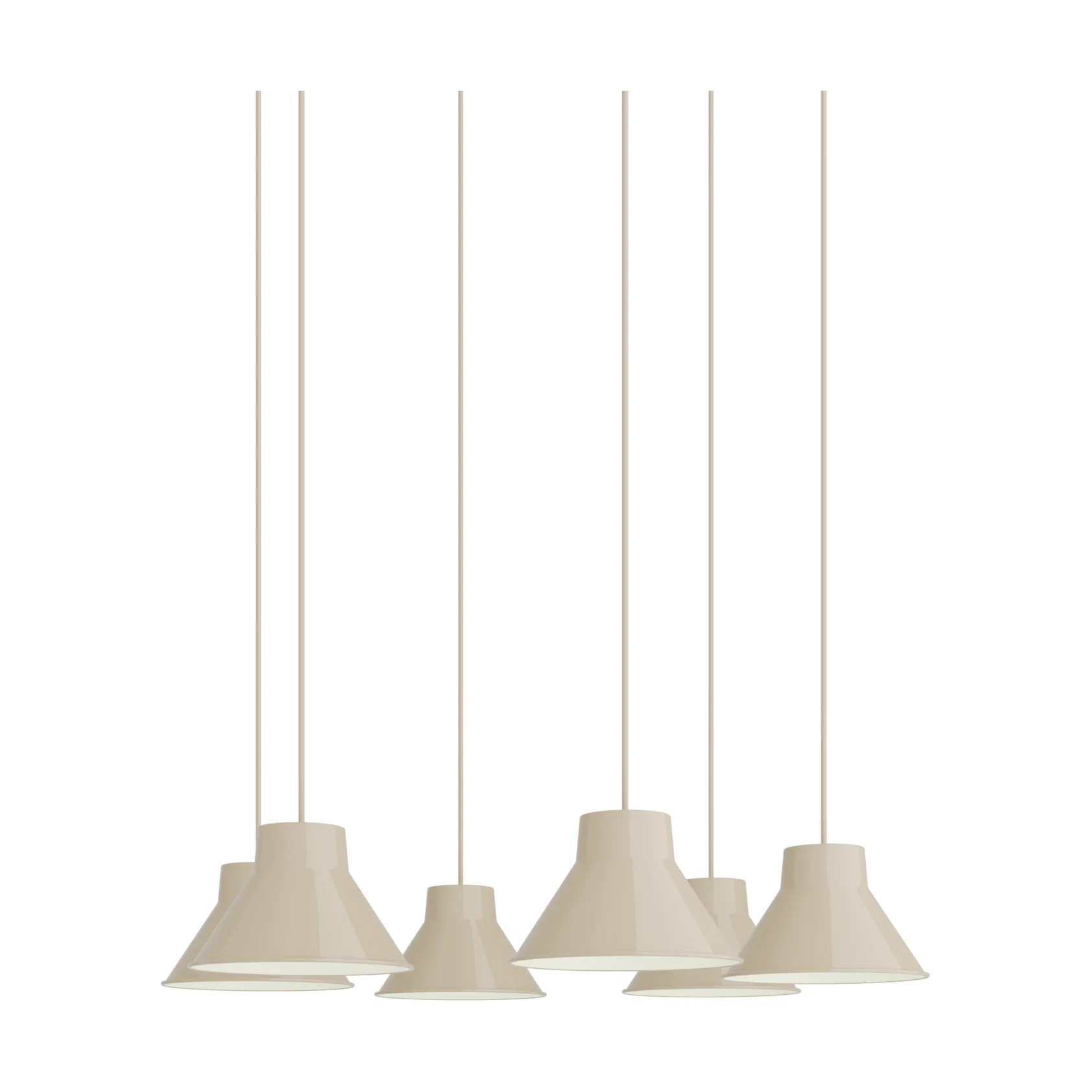 Top Pendant Cluster 6 Pendelleuchte, Sand, Ø21 cm Muuto