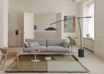 Verso Wollteppich - Blassgrün-Warmbraun, 258x258 cm - Muuto