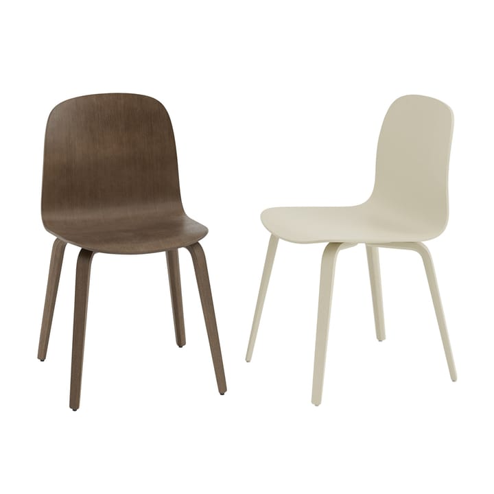 Visu Chair Stuhl - Stained dark brown - Muuto
