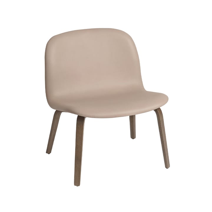 Visu Loungesessel Polsterstuhl - Refine leather beige-Brown oak - Muuto