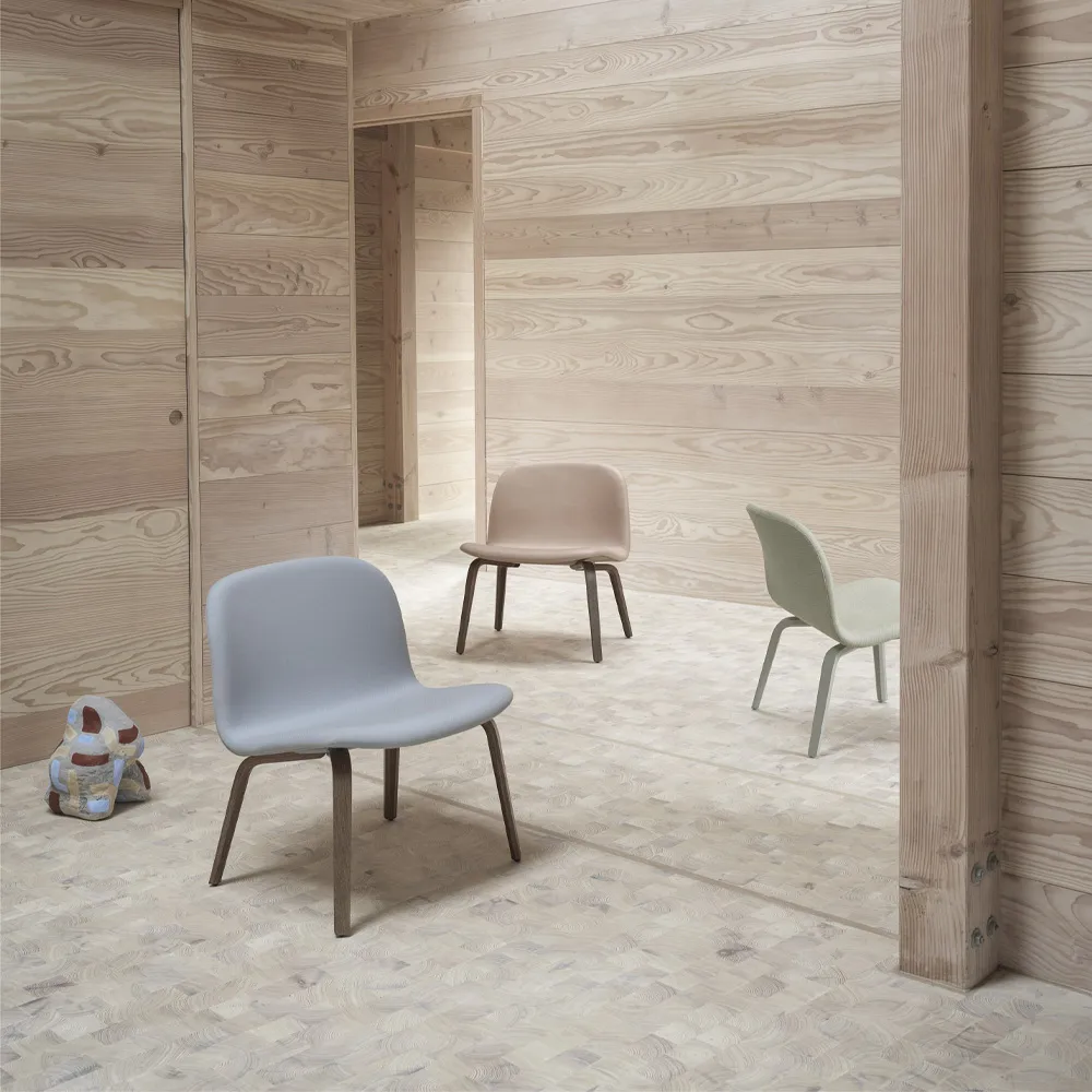 Visu Loungesessel Polsterstuhl, Steelcut trio 515-Oak Muuto