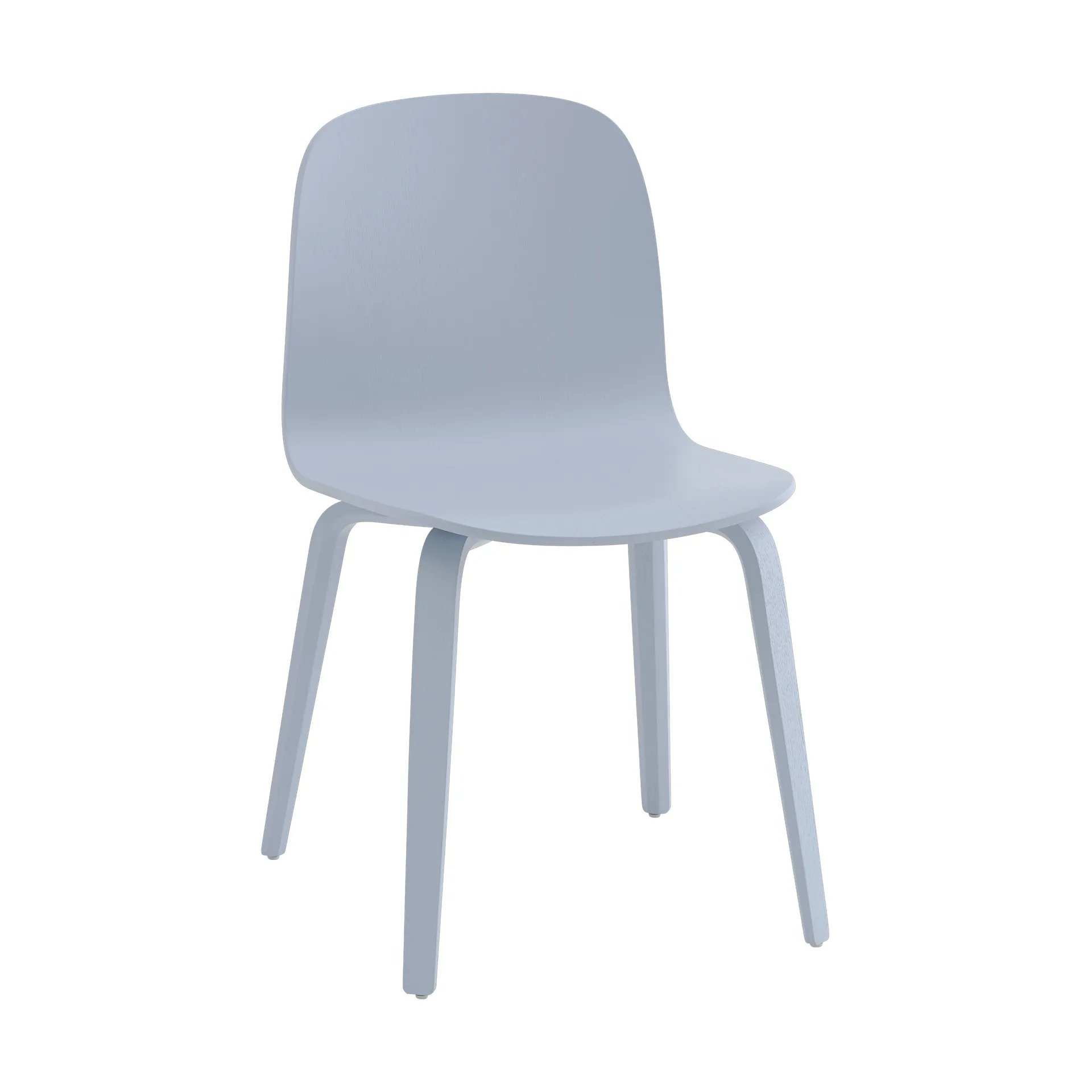 Visu Stuhl mit Holzgestell, Light blue Muuto